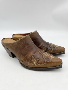 Ariat Women Leather Mules Western Boots